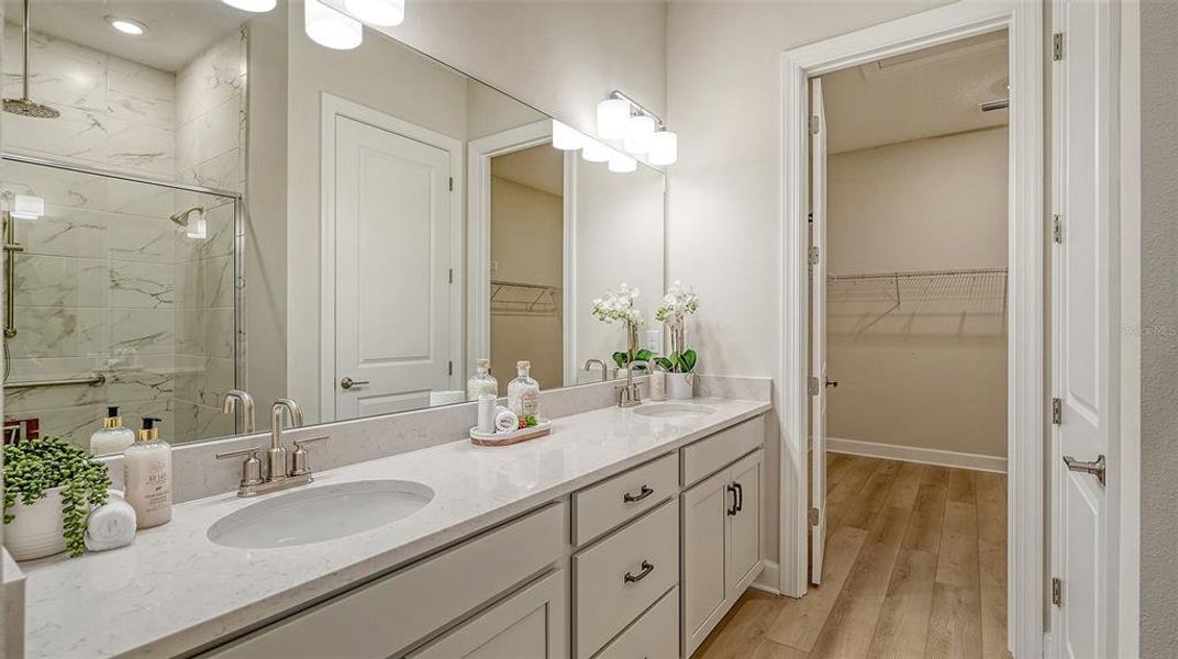 Furnished interior view inside a new home in Esplanade at Azario Lakewood Ranch, Lakewood Ranch (Image 54).