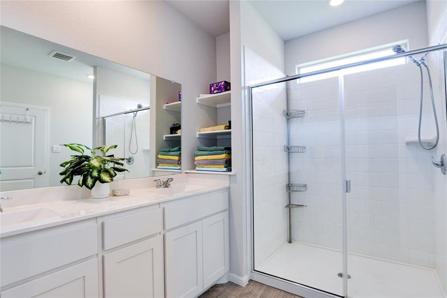 Extra large walk in shower