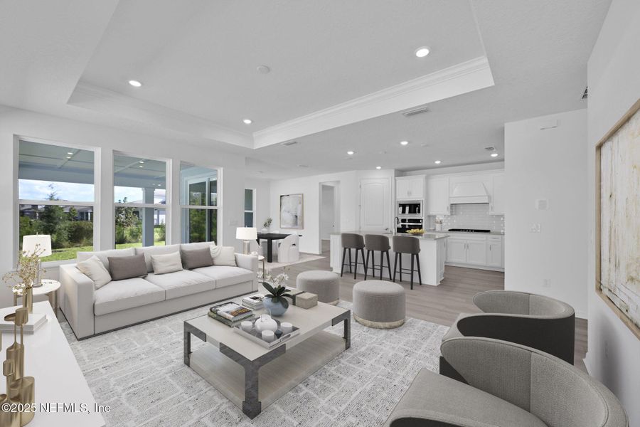 Furnished interior view inside a new home in Del Webb Nocatee, Ponte Vedra (Image 10).