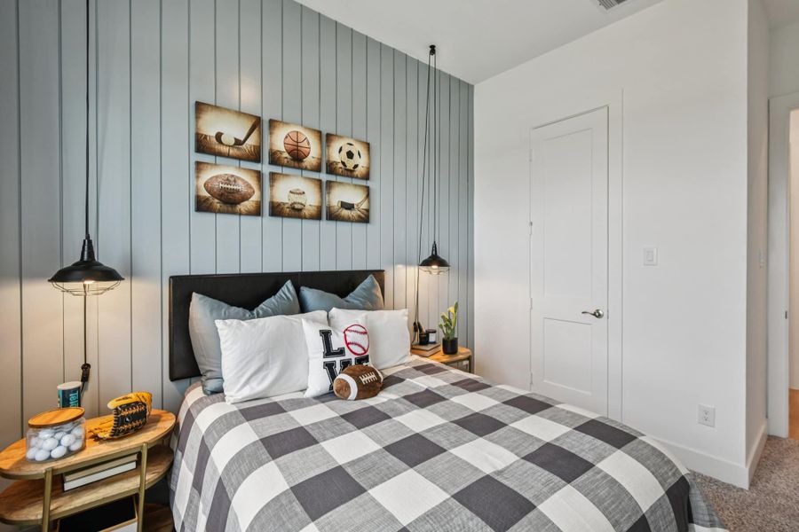 Furnished interior view inside a new home in Wood Leaf Reserve, Tomball (Image 33).