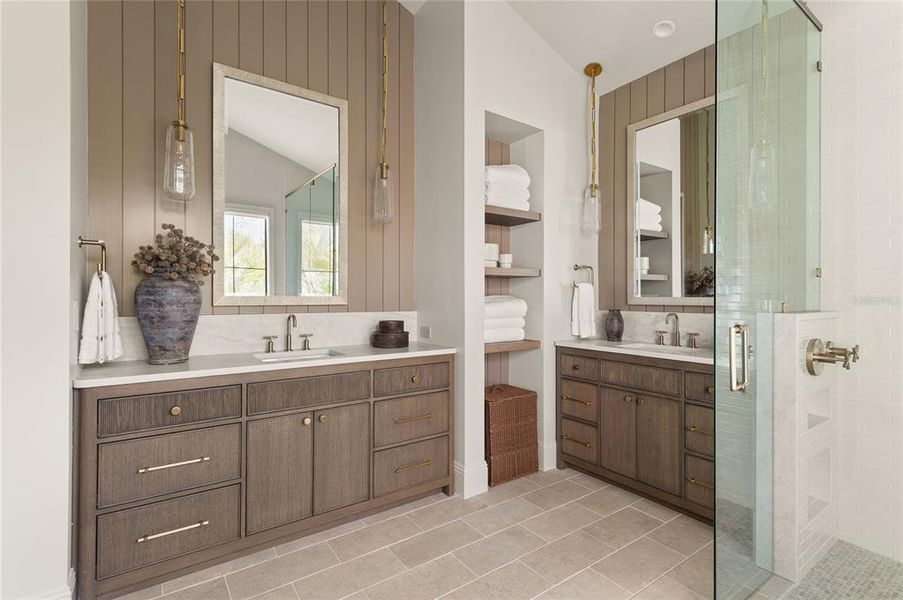 Furnished interior view inside a new home in , Orlando (Image 42).