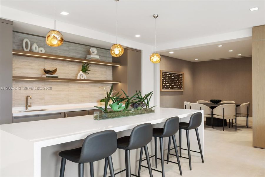 Furnished interior view inside a new home in Arbor, Miami (Image 16).