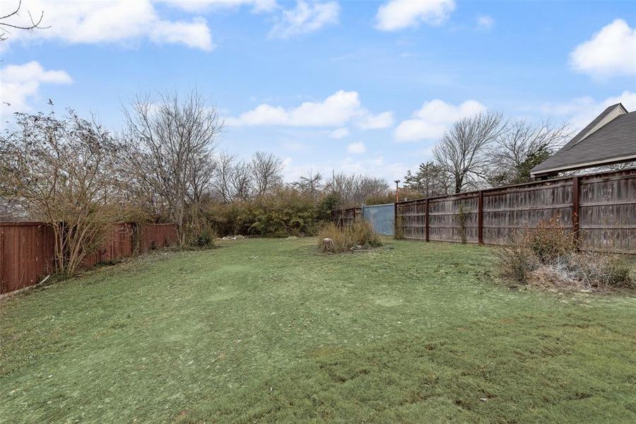 Exterior details and patio area of a home in , Dallas (Image 4). Exterior details and patio area of a home in , Dallas (Image 4).
