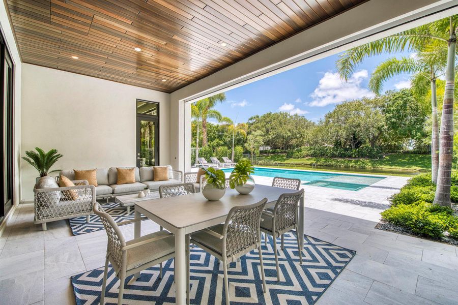 Exterior details and patio area of a home in , Palm Beach Gardens (Image 31).