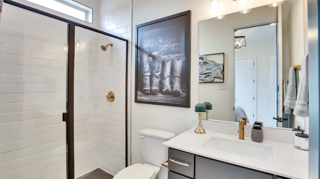 Furnished interior view inside a new home in Oaks at San Gabriel, Georgetown (Image 6). Furnished interior view inside a new home in Oaks at San Gabriel, Georgetown (Image 6).