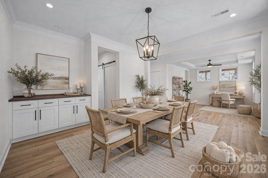 Furnished interior view inside a new home in , Salisbury (Image 5).