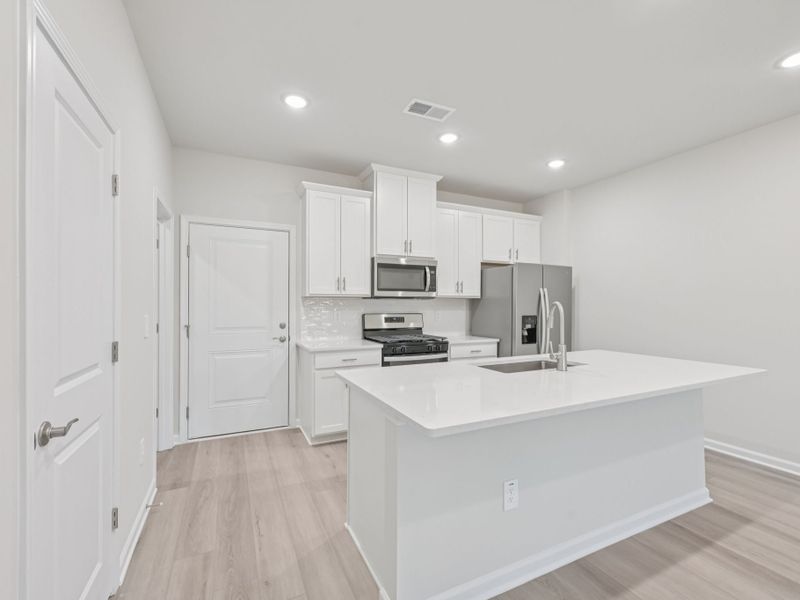 Furnished interior view inside a new home in The Rows at Buffaloe Reserve, Raleigh (Image 5).