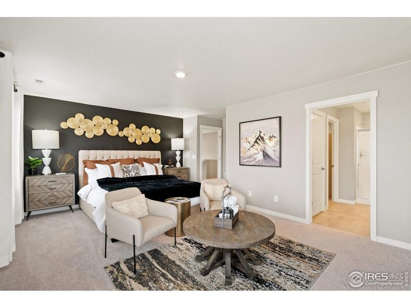 Furnished interior view inside a new home in Fossil Creek Ranch, Windsor (Image 6).