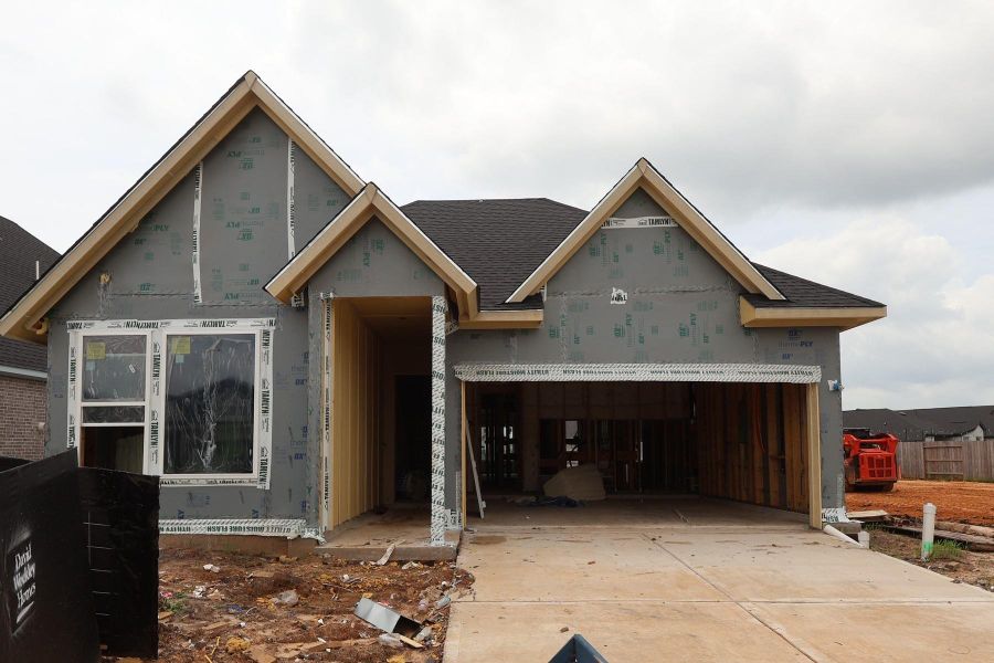 In-progress construction of a new home in Brookewater - Terrace Collection, Rosenberg, TX (Image 12).