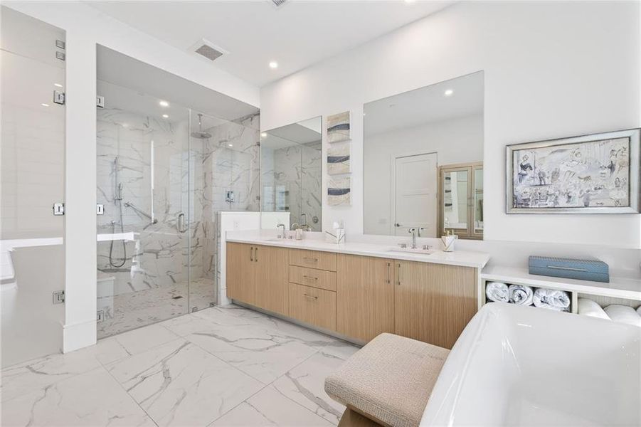 Furnished interior view inside a new home in The Dillon Buckhead, Atlanta (Image 43). Furnished interior view inside a new home in The Dillon Buckhead, Atlanta (Image 43).