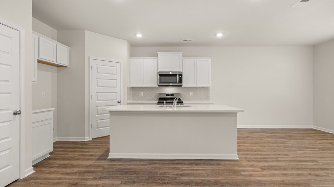 Representative furnished interior of a home built from the Darwin by D.R. Horton in Poplar Preserve, Newnan (Image 7).