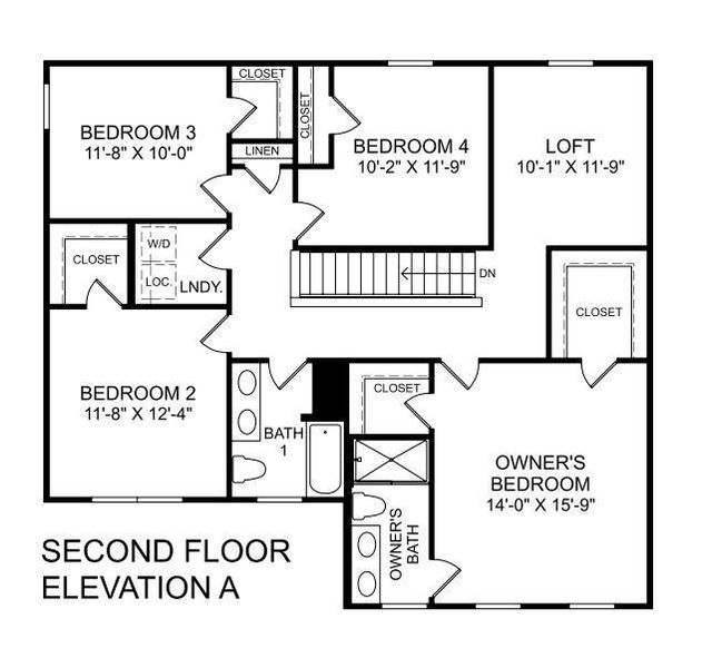 2D floor plan layout of this home in , Rome, GA (Image 5).