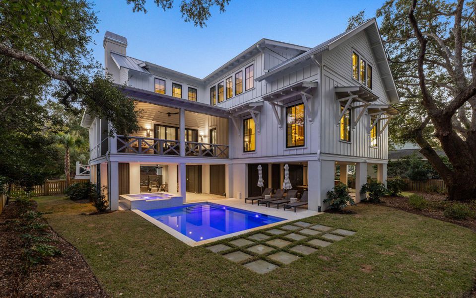 Exterior details and patio area of a home in , Sullivan's Island (Image 26).