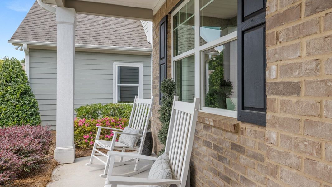 Representative exterior details of a home built from the Elle by D.R. Horton in The Preserve at Agricultural Village, Perry (Image 2).
