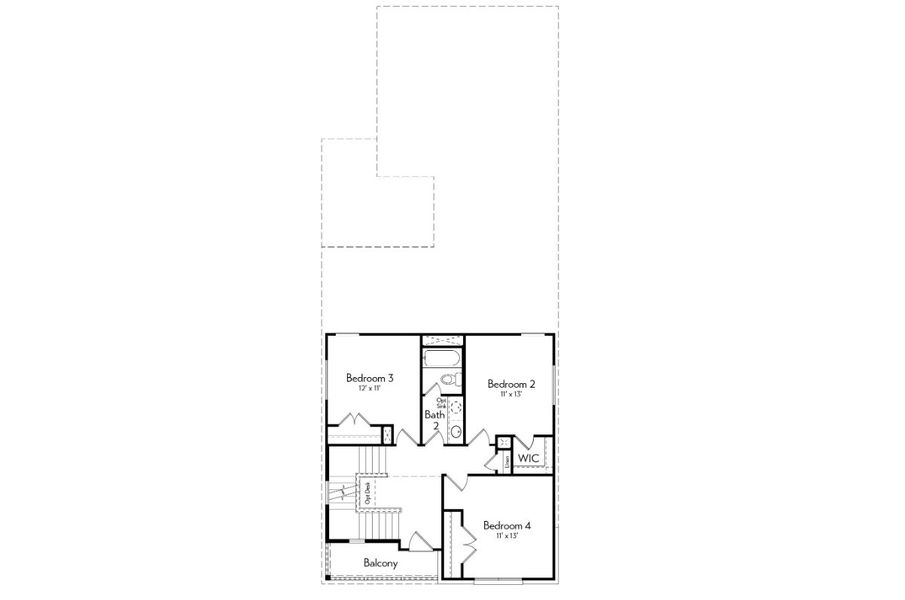 2D floor plan layout for the Wilder by Autograph Homes in Indigo, Richmond, TX (Image 4).