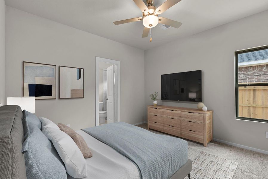 Furnished interior view inside a new home in Laurel Landing, Alvin (Image 8).