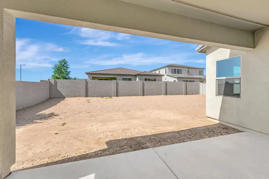 Exterior details and patio area of a home in Soleo, San Tan Valley (Image 3).