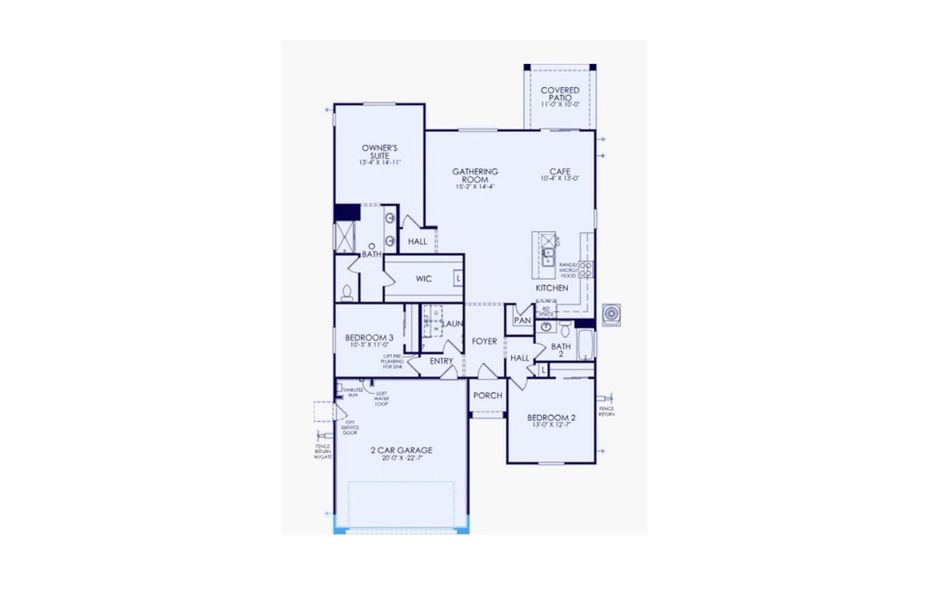2D floor plan layout of this home in Alamar, Avondale, AZ (Image 3). 2D floor plan layout of this home in Alamar, Avondale, AZ (Image 3).