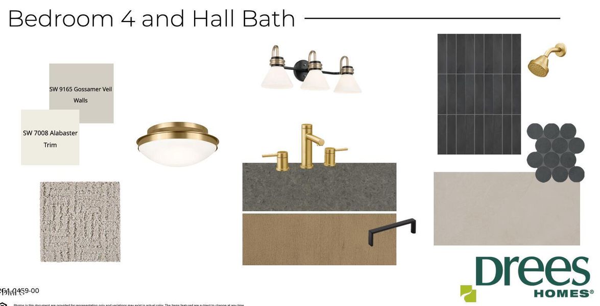 Bedroom 4 and Hall Bath Bedroom 4 and Hall Bath