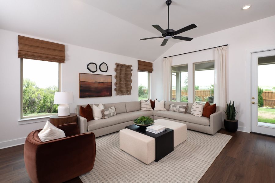 Representative furnished interior of a home built from the Savannah by Tri Pointe Homes in LaPrelle, Haslet (Image 11).