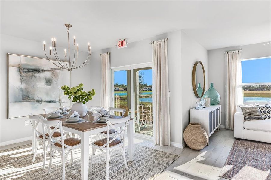 Furnished interior view inside a new home in Seagrass, Punta Gorda (Image 8).