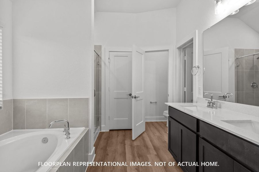 Furnished interior view inside a new home in Indian Springs, Crosby (Image 8).