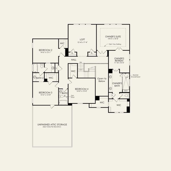 2D floor plan layout for the Sutton by John Wieland in McCoy Farm, Wesley Chapel, NC (Image 13). 2D floor plan layout for the Sutton by John Wieland in McCoy Farm, Wesley Chapel, NC (Image 13).