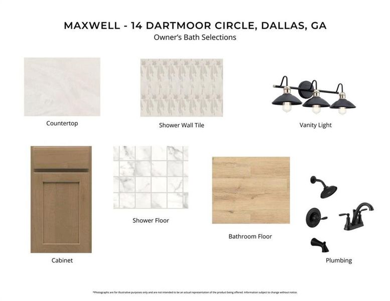 Sample of building materials used in homes in Easton Park, Dallas (Image 5).