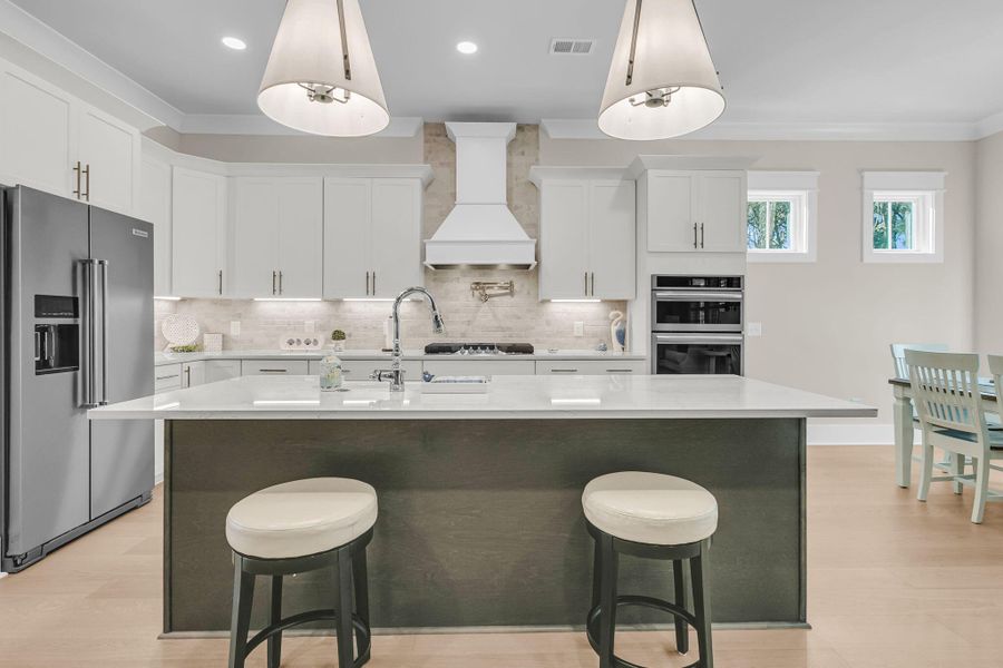Furnished interior view inside a new home in Overlook at Copahee Sound, Awendaw (Image 49). Furnished interior view inside a new home in Overlook at Copahee Sound, Awendaw (Image 49).