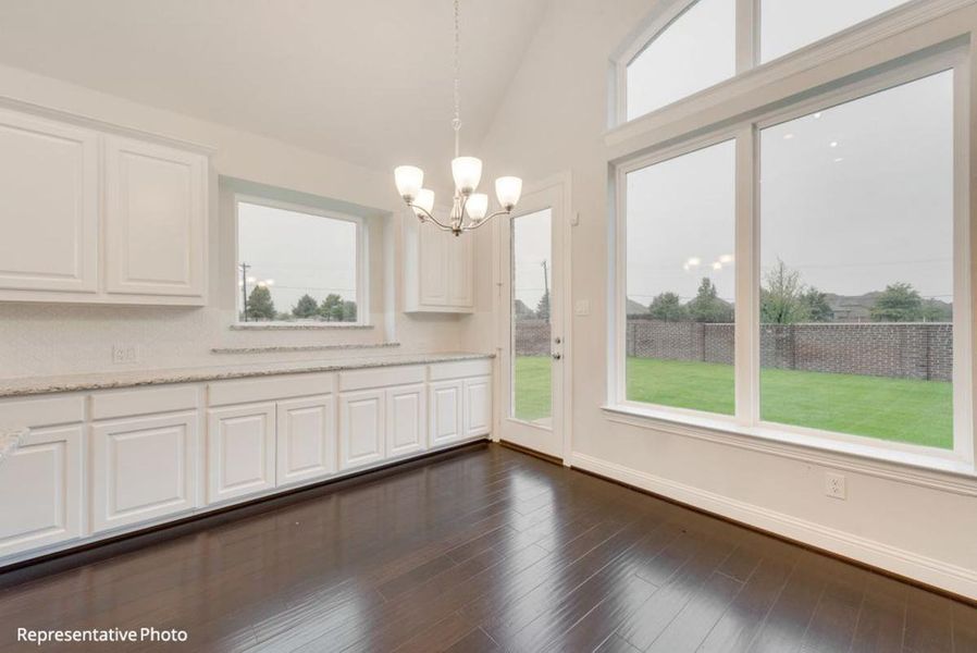 Representative unfurnished interior of a home built from the Hartford II by Grand Homes in Edgewater, Fate (Image 14).