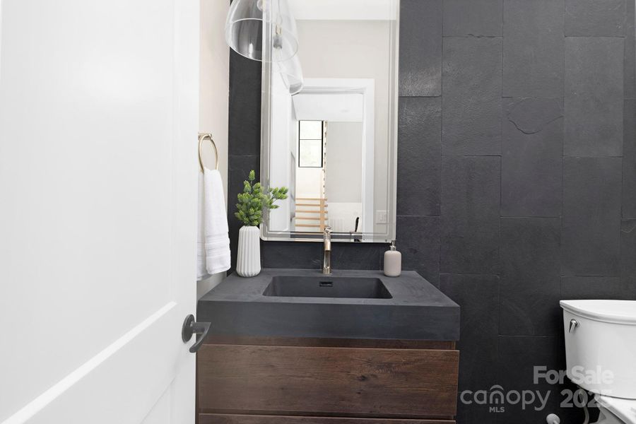 Furnished interior view inside a new home in , Weddington (Image 32).