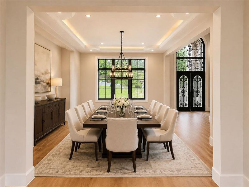 Furnished interior view inside a new home in , Alpharetta (Image 15).