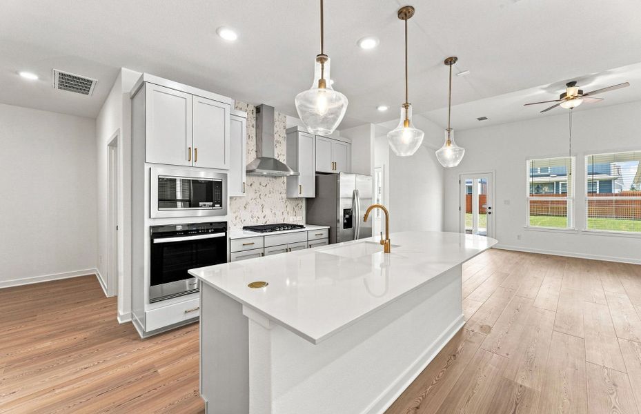 Furnished interior view inside a new home in Santa Rita Ranch, Liberty Hill (Image 6).