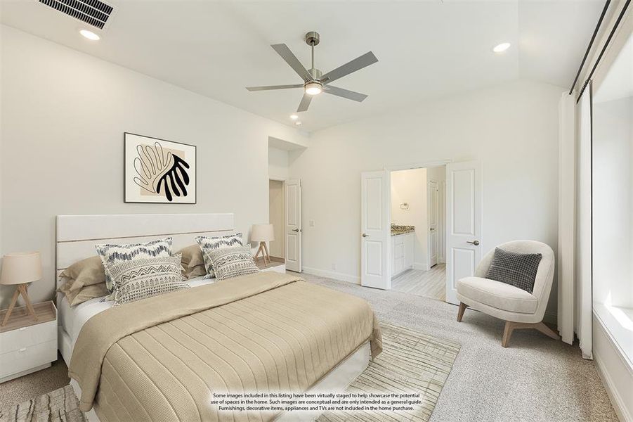 Furnished interior view inside a new home in Union Park Classic 55, Little Elm (Image 4).