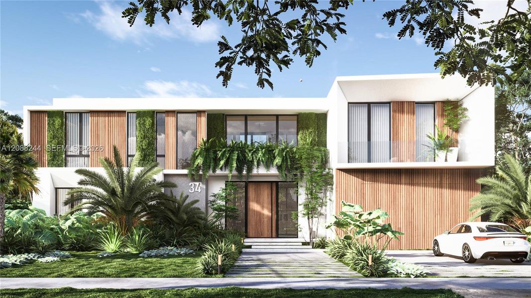 Front exterior of a new home in , Miami Shores, FL, highlighting curb appeal (Image 3).