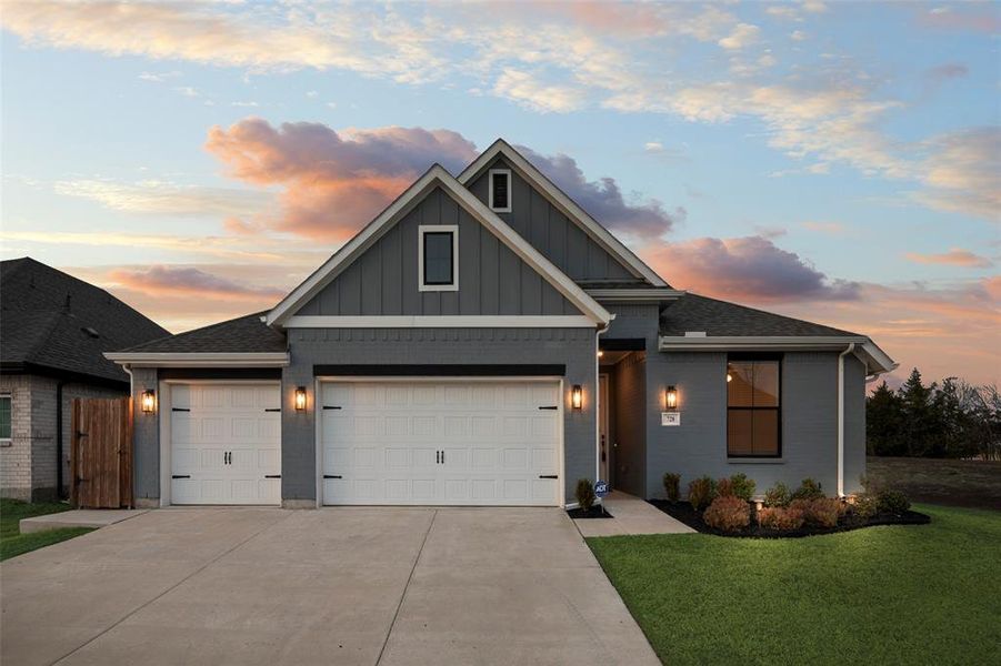 Front exterior of a new home in , Anna, TX, highlighting curb appeal (Image 20).