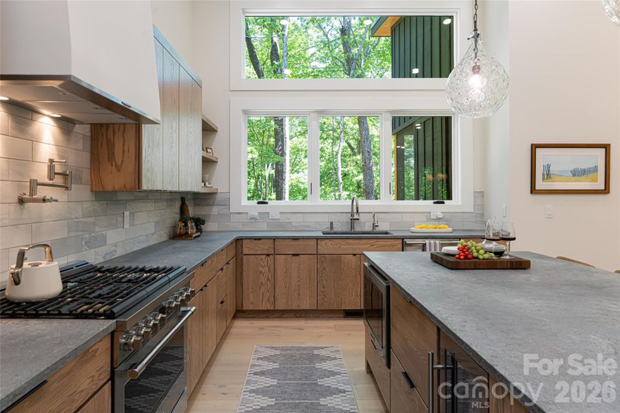 Lots of windows to take in the view and sunlight