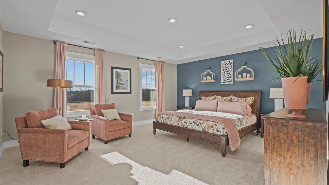 Primary Suite of The Drayton Design by DRB Homes