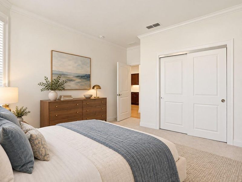 Furnished interior view inside a new home in , Holly Springs (Image 10).