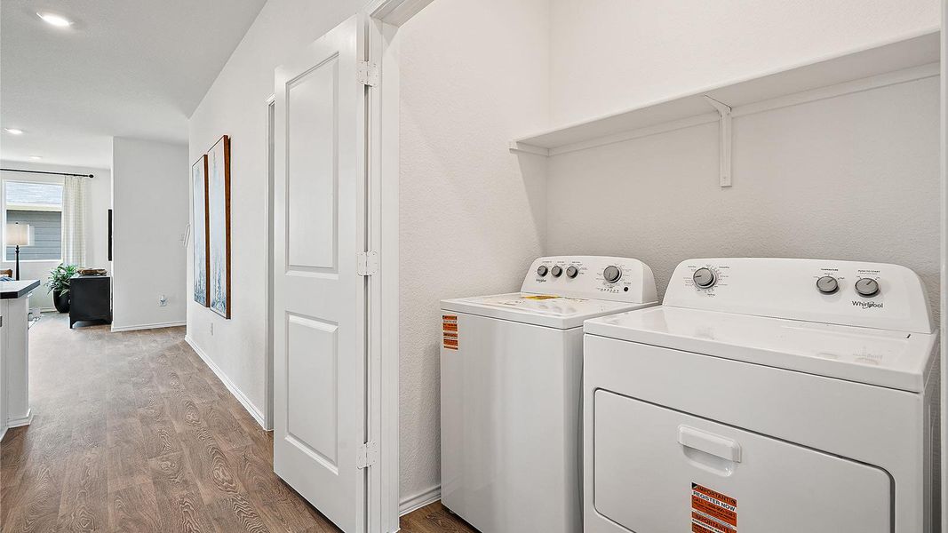 Furnished interior view inside a new home in Valverde, Bastrop (Image 29).