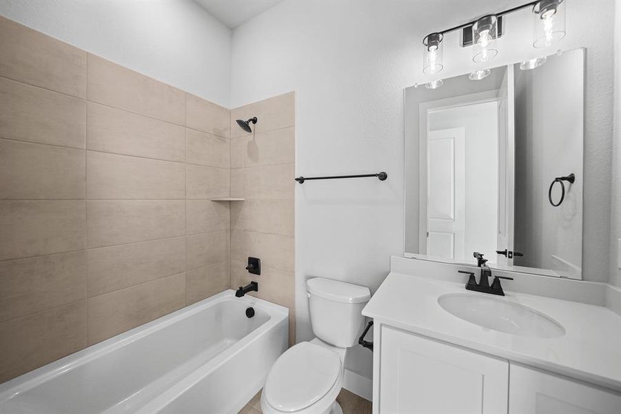 Bathroom with shower combination and vanity Bathroom with shower combination and vanity