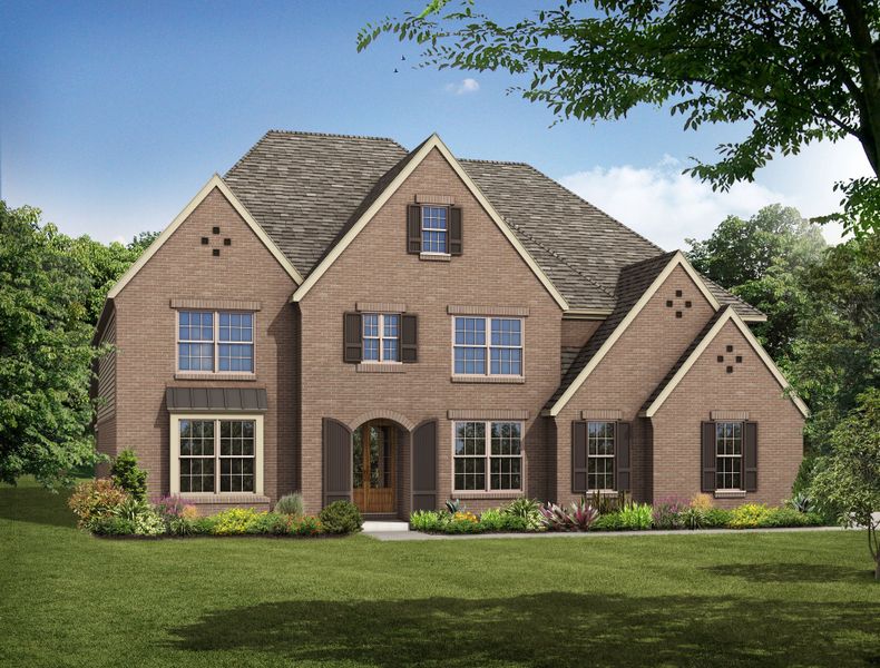 Representative exterior photo of a completed home built from the Huntington by Grant & Co in White Oak, Arlington, TN (Image 2).