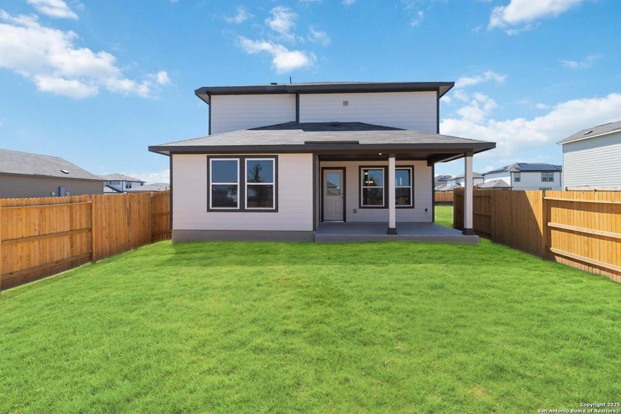 Front exterior of a new home in Willow Point, San Antonio, TX, highlighting curb appeal (Image 18). Front exterior of a new home in Willow Point, San Antonio, TX, highlighting curb appeal (Image 18).