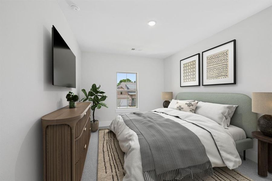 Furnished interior view inside a new home in Sterling Greene, Arlington (Image 20). Furnished interior view inside a new home in Sterling Greene, Arlington (Image 20).