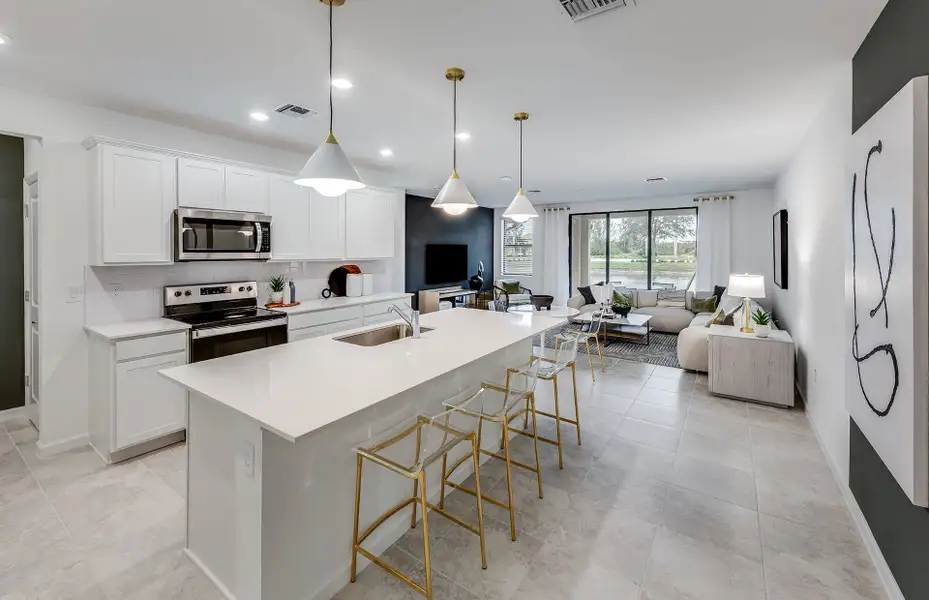 Furnished interior view inside a new home in Sawgrass at Coral Lakes, Cape Coral (Image 5).