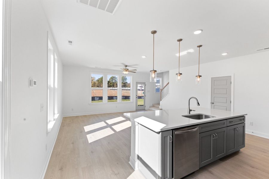 Representative furnished interior of a home built from the The Hemlock by RobuckHomes in Kennebec Crossing, Angier (Image 16).