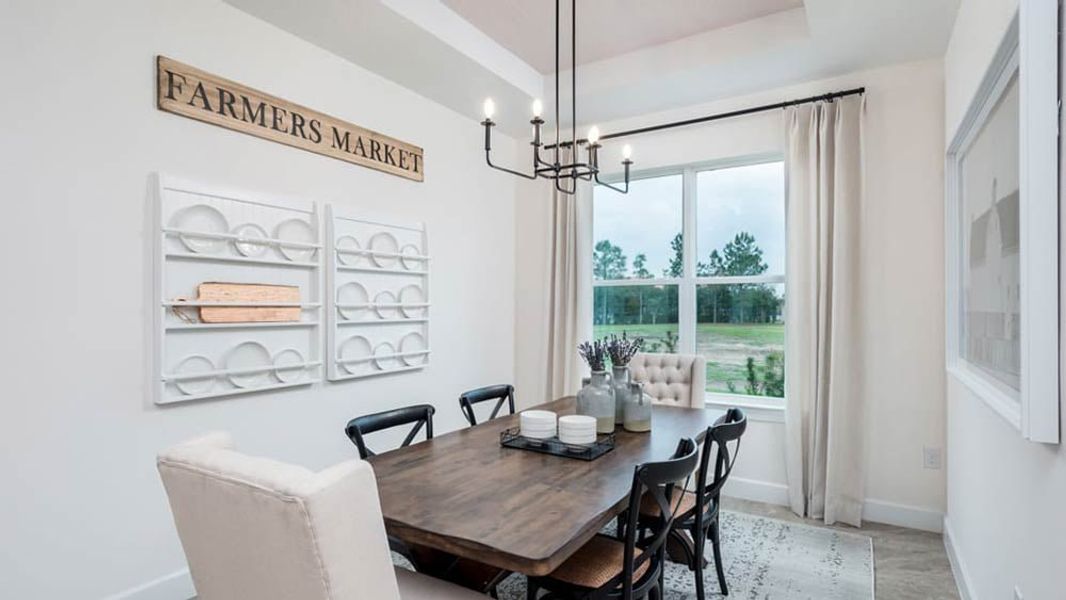 Representative furnished interior of a home built from the Allora by Taylor Morrison in Esplanade at Wellen Park, Englewood (Image 11). Representative furnished interior of a home built from the Allora by Taylor Morrison in Esplanade at Wellen Park, Englewood (Image 11).