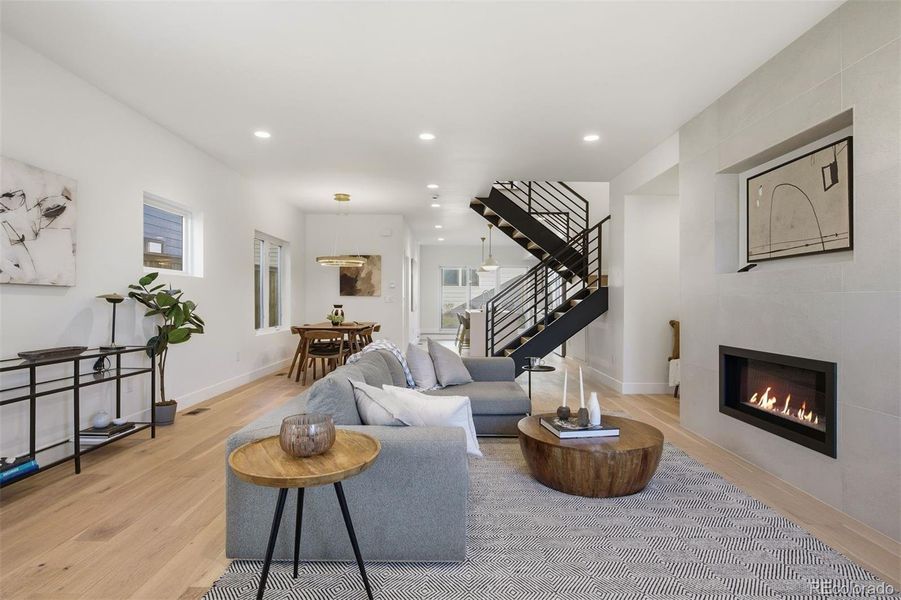 Furnished interior view inside a new home in , Denver (Image 18).
