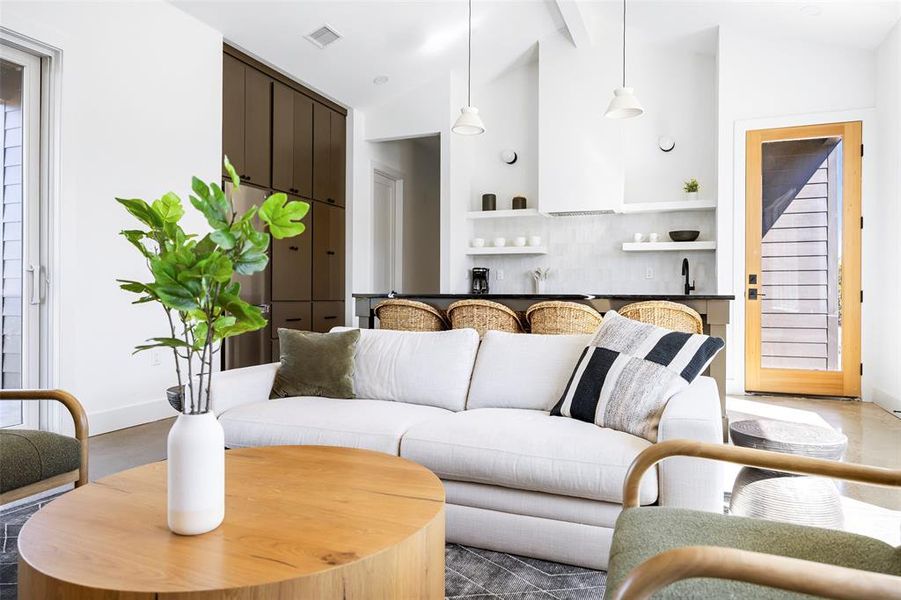 Furnished interior view inside a new home in , Strawn (Image 11). Furnished interior view inside a new home in , Strawn (Image 11).