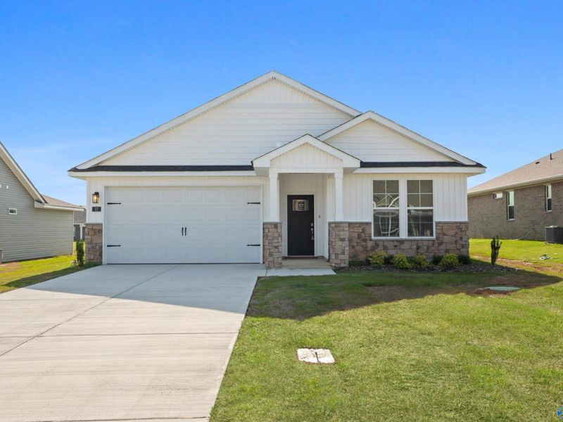 Exterior details and patio area of a home in Bailey Park, Fayetteville (Image 1).